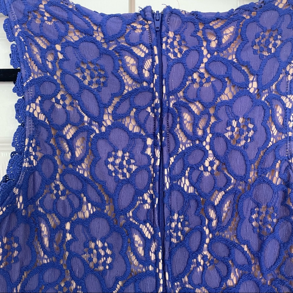 City Studio Royal Blue Lace Skater dress Size 9 - Picture 5 of 11